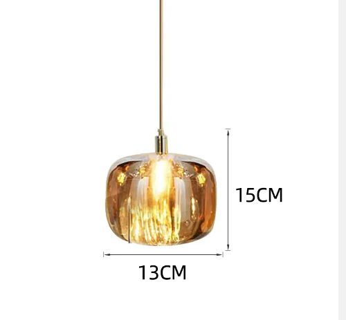 Alec - 220V G4 LED bulb modern round colourful suspended light