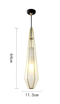 Abs C - E14 LED bulb glass suspended light