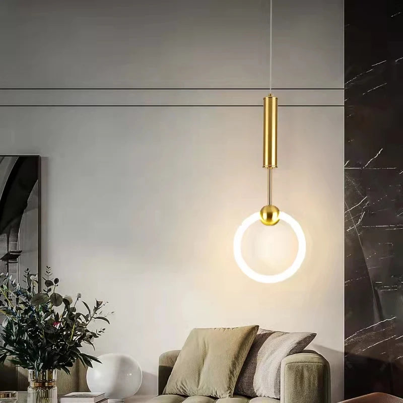 Cody - Built in LED contemporary round suspended light