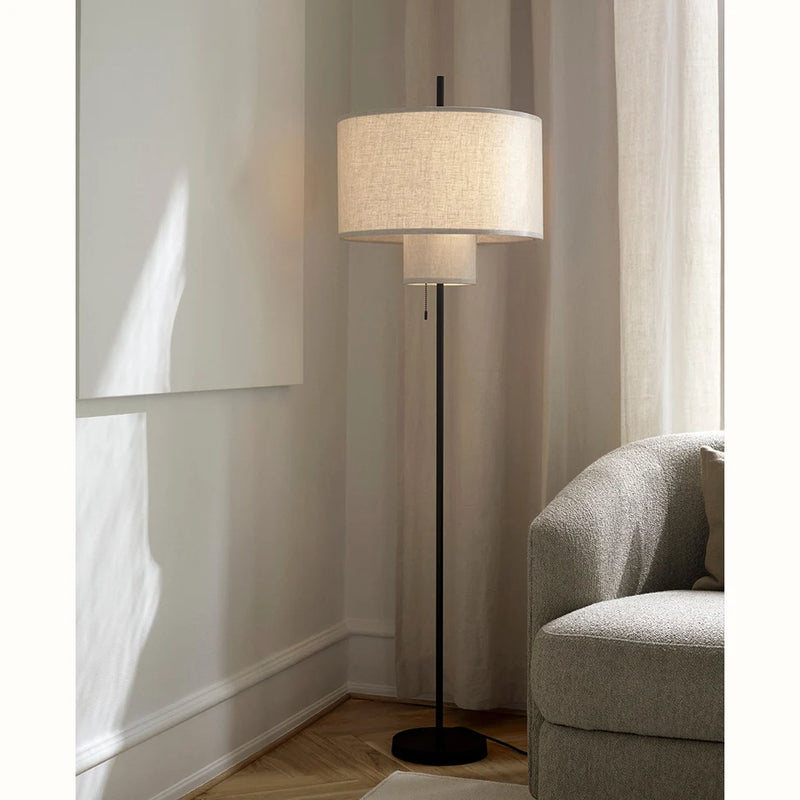 Garrett - E27 LED bulb contemporary floor lamp