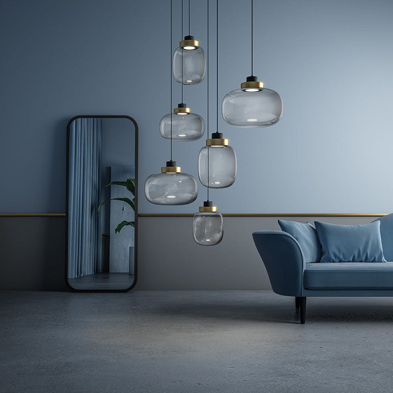 Wagstaff - Built in LED contemporary glass suspended light