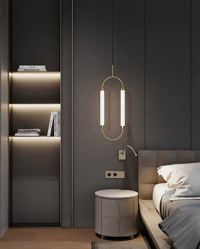 Gage - Built in LED contemporary glass suspended light