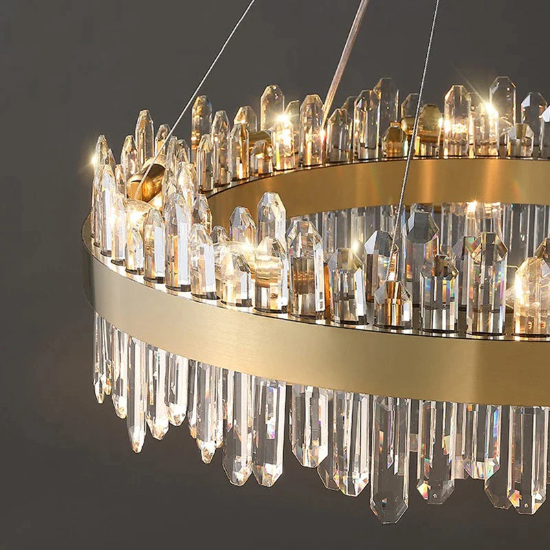 Will B- Built-in LED luxury crystal suspended light