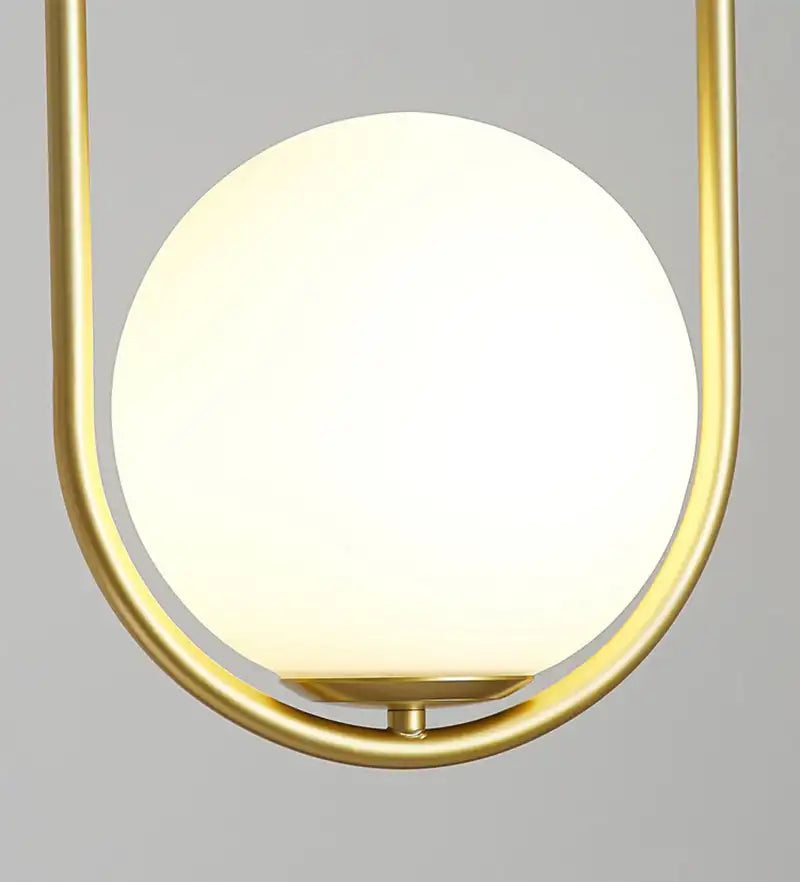 Klay - E14 LED bulb contemporary round glass suspended light
