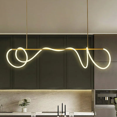 Clarissa - Built in LED contemporary linear suspended light