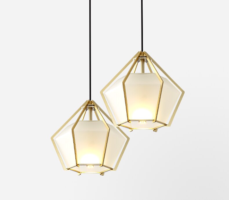 Abs D - E14 LED bulb glass suspended light