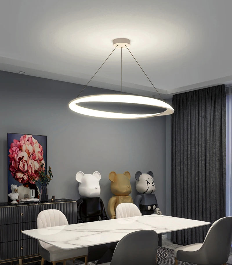 Hamish - Built in LED contemporary linear suspended light
