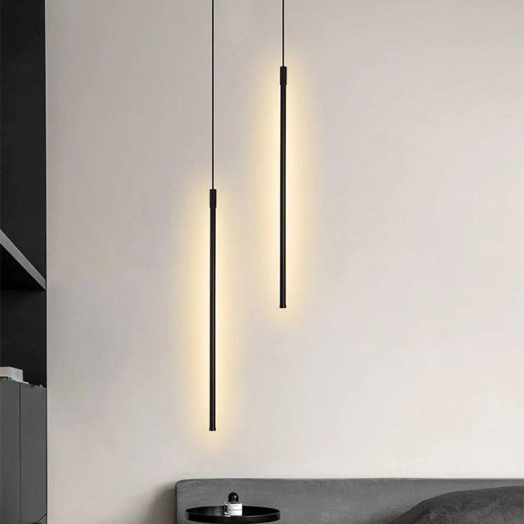 Faizah - Built in LED contemporary linear suspended light