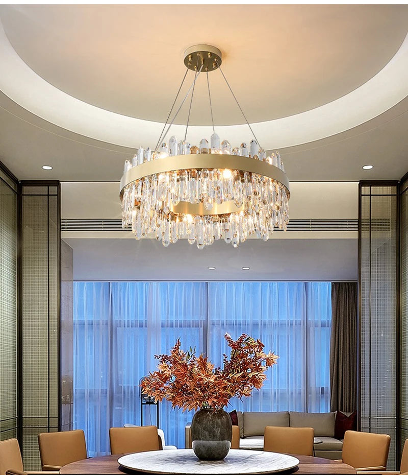 Will- Built-in LED luxury crystal suspended light