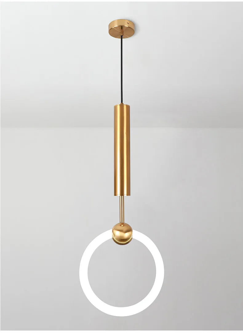 Cody - Built in LED contemporary round suspended light