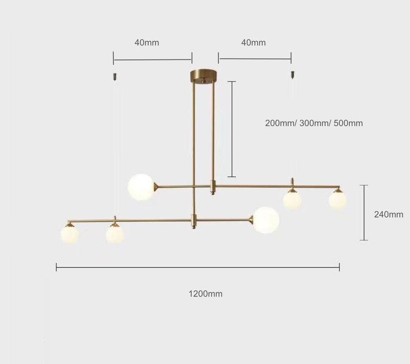 Uzair -G9 LED bulb modern suspended light