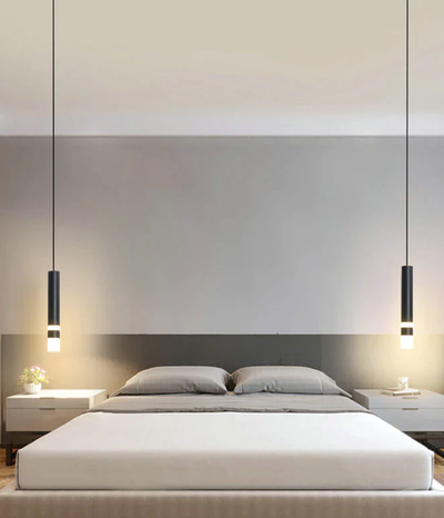 Anand - Built in LED contemporary cylinder suspended light
