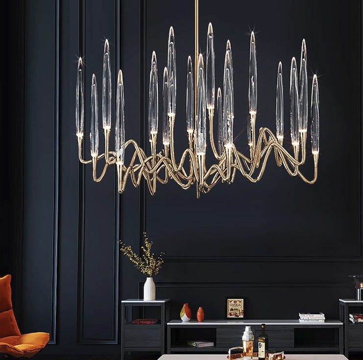 Haroon - G9 LED bulb luxury candle shape suspended light