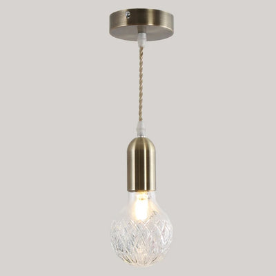Fowler - G9 LED bulb contemporary round glass suspended light