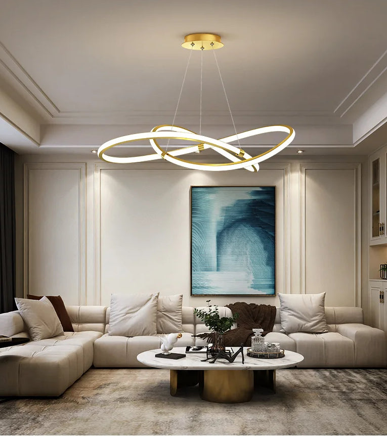 Cosi - Built in LED contemporary round suspended light