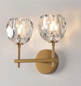 Ayat - G9 LED bulb luxury double head glass wall light
