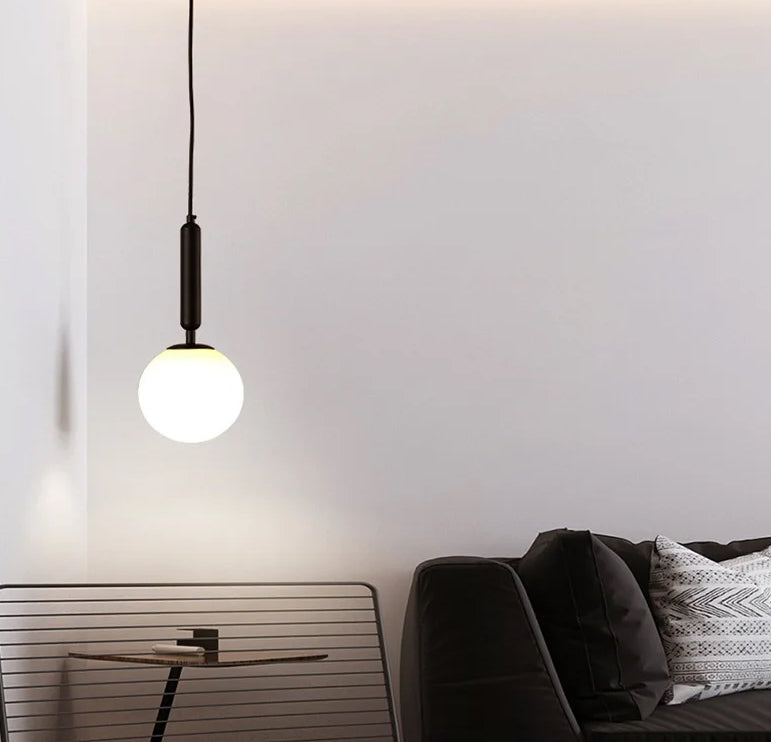 Blankenship - E14 LED bulb contemporary round suspended light