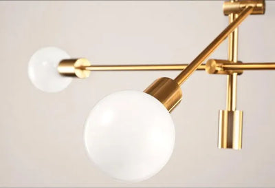 Snyder - E27 LED bulb contemporary round glass suspended light