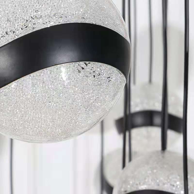 Cynthia - Built in LED contemporary round suspended light