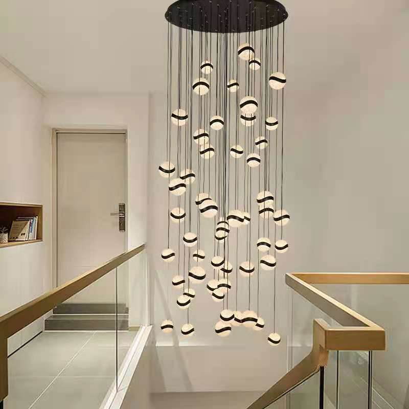 Cynthia - Built in LED contemporary round suspended light