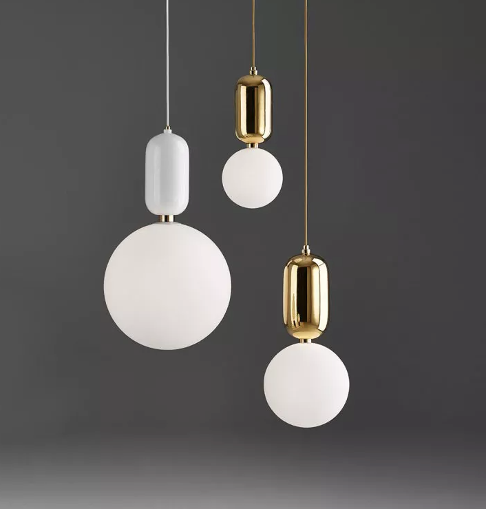 Pamela - E14 LED bulb contemporary round suspended light