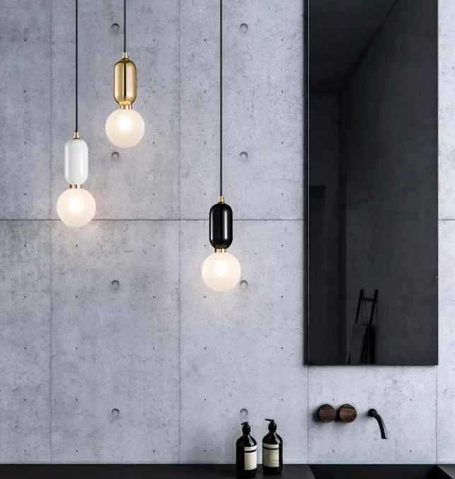 Pamela - E14 LED bulb contemporary round suspended light