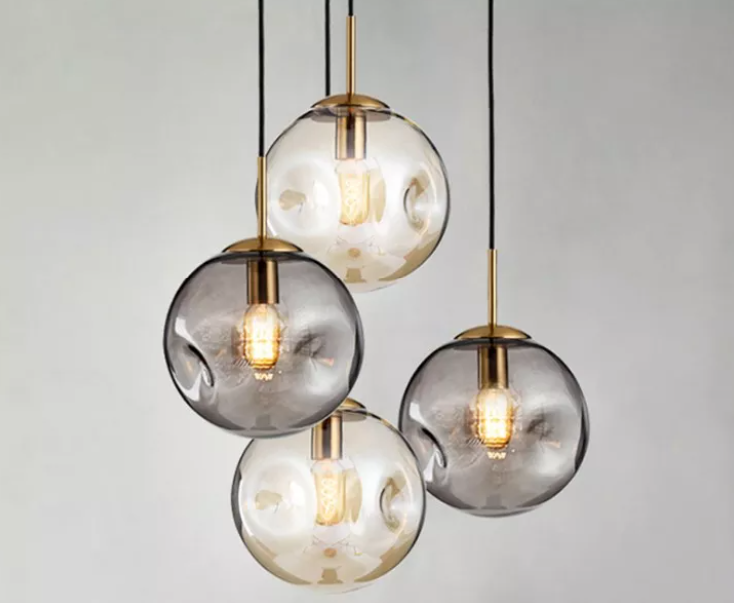 Santana - E27 LED bulb contemporary round suspended light