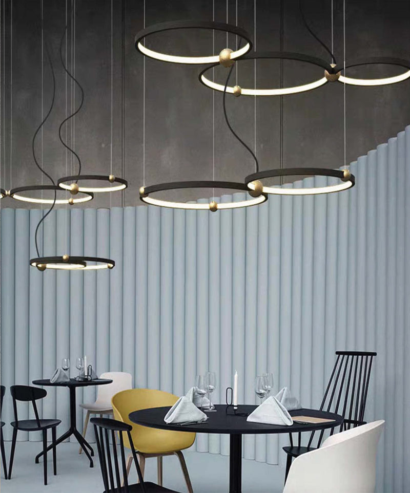 Cristiano - Built in LED contemporary round suspended light