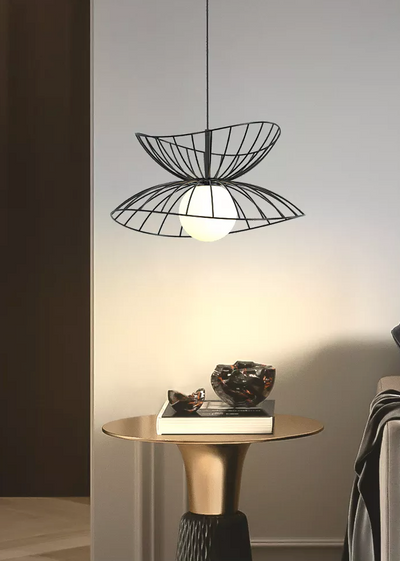 Holder - E27 LED bulb contemporary round suspended light