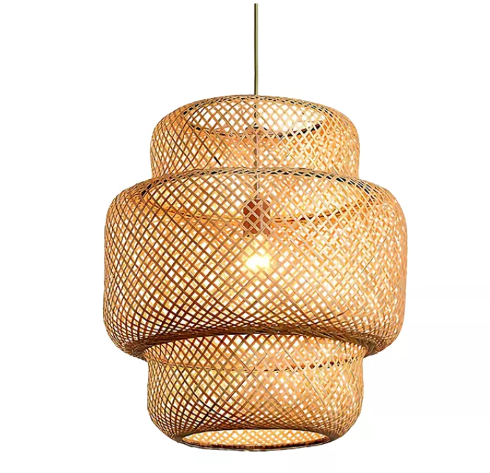Shabaz - E27 LED bulb bamboo suspended light