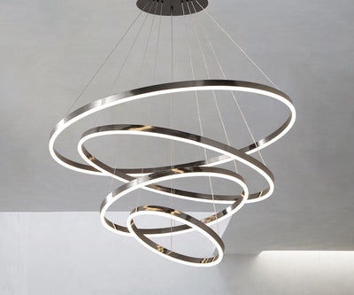 Francis - Built in LED contemporary round thin suspended light