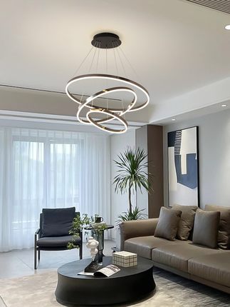 Francis - Built in LED contemporary round thin suspended light