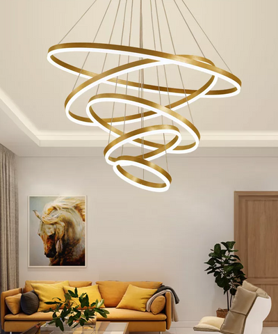 Francis - Built in LED contemporary round thin suspended light
