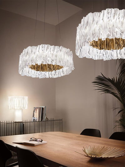Tamzin - Built in LED luxury round crystal suspended light