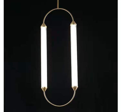 Gage - Built in LED contemporary glass suspended light