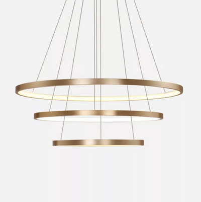 Man - Built in LED contemporary round thin suspended light