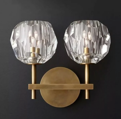 Ayat - G9 LED bulb luxury double head glass wall light