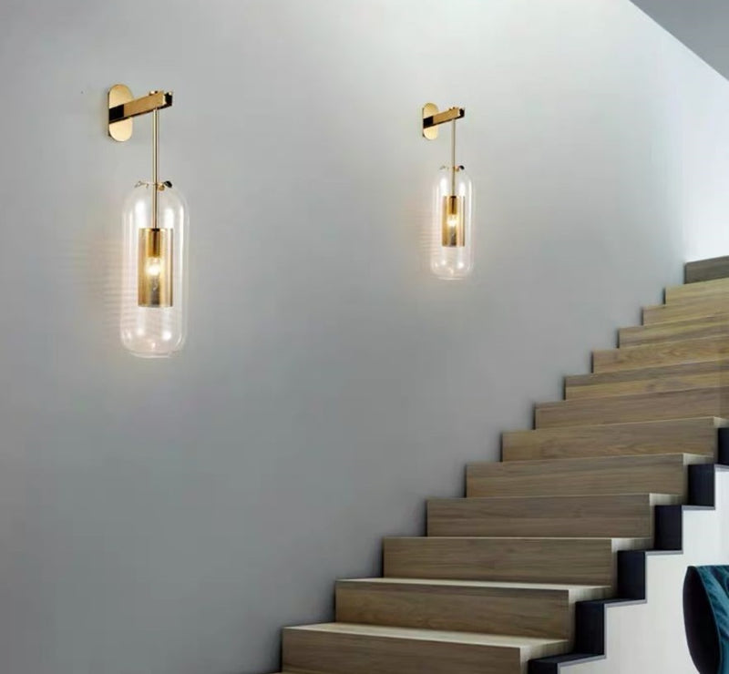 Gaines - E14 LED bulb contemporary wall light