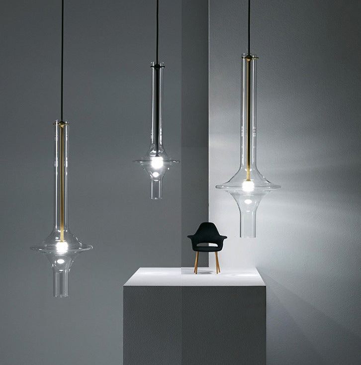 Isra - E14 LED bulb glass suspended light