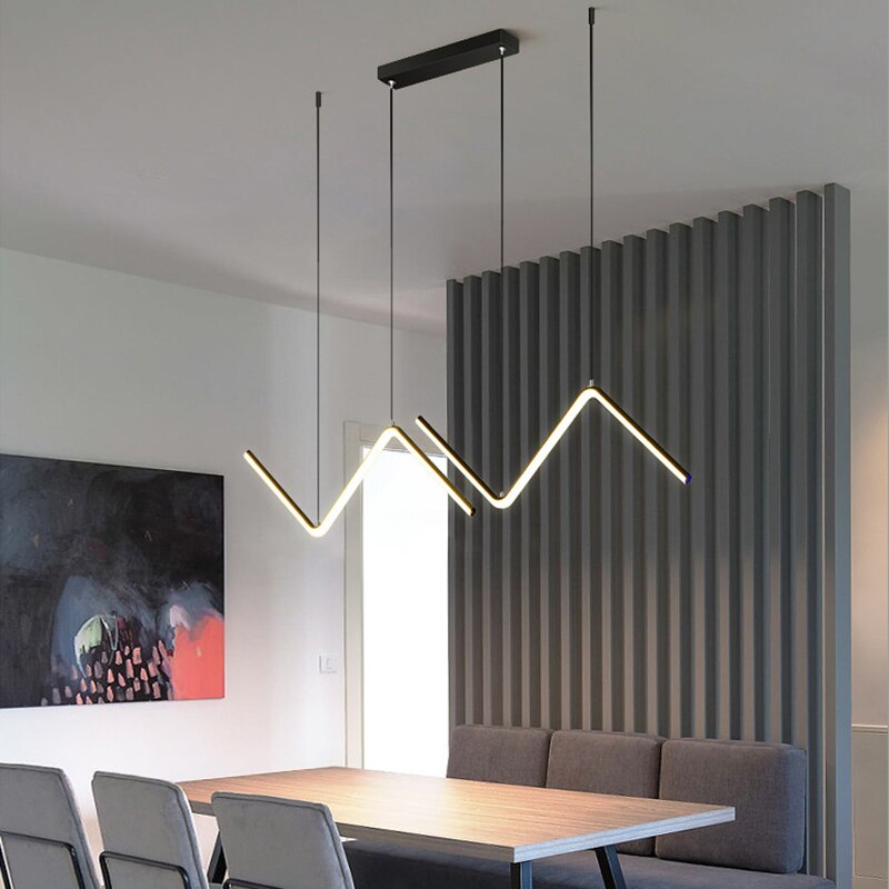 Mcpherson - Built in LED contemporary linear suspended light