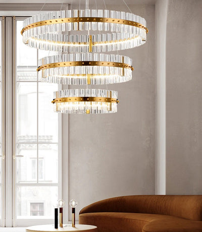 Lux - Built in LED luxury round suspended light
