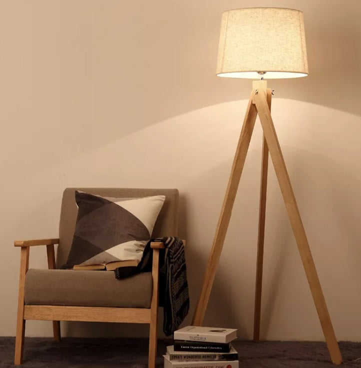 Reuben - E27 LED bulb contemporary floor lamp